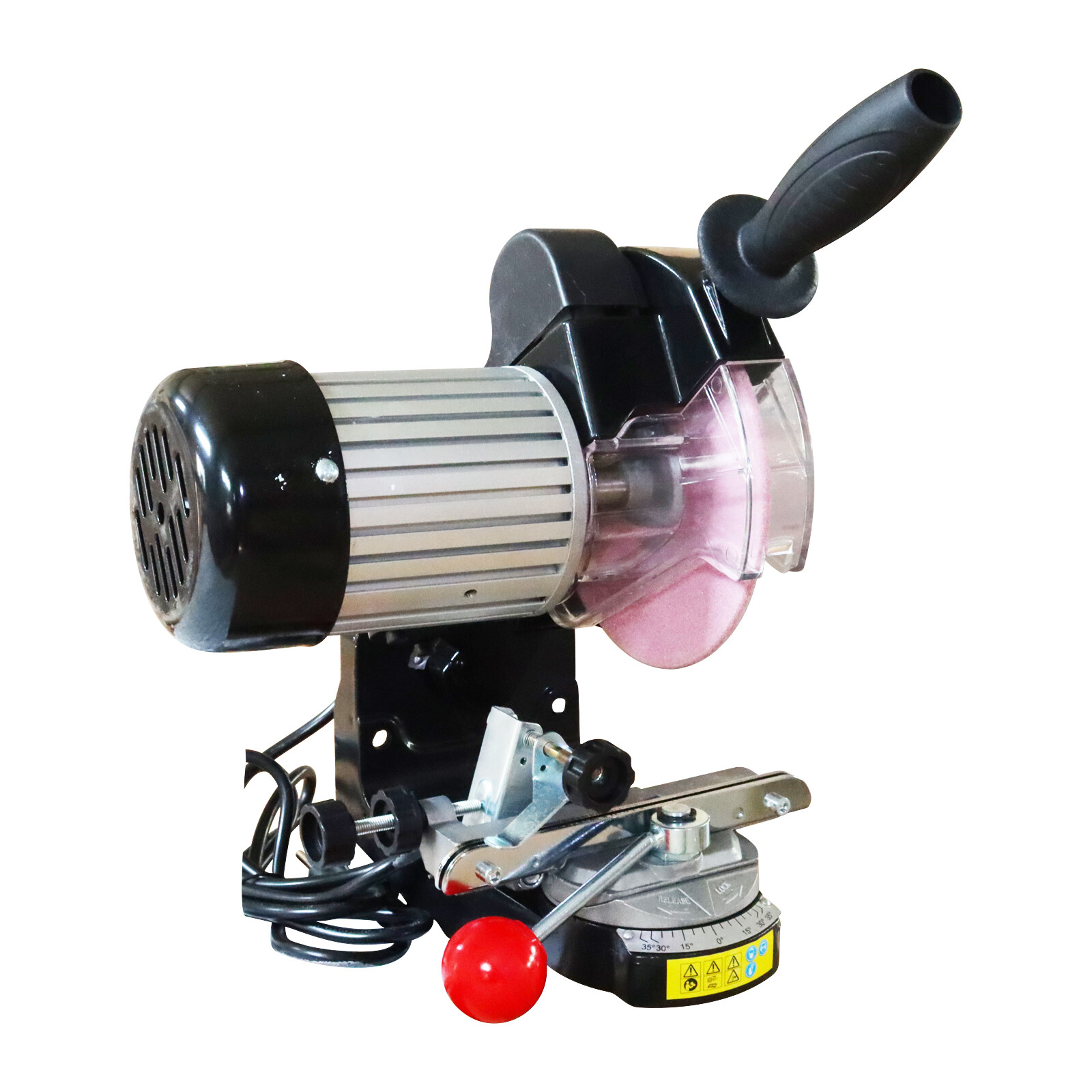 110V Chainsaw Saw Chain Bench Grinder Sharpener 230W with Grinding Cover