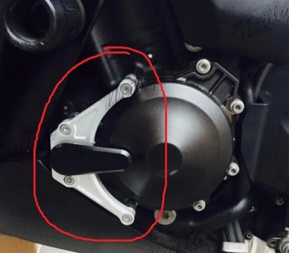 Yamaha YZF-R1 Starter Stator Cover Crash Pad Protector Slider, Black 09-14 - Image 3 of 3