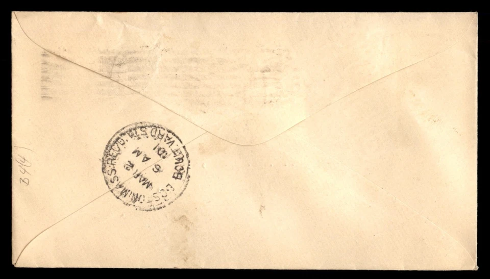 US 1901 Boston Theatre Grand Opera Advertising Cover With Flag Cancel - Image 2 of 2