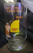 Vintage ZIGGY Glass Try To Have A Nice Day Tumbler  1979 Hardee's NOS
