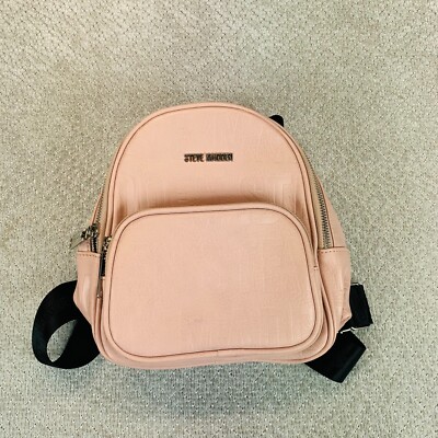 blush pink mini backpack purse STEVE MADDEN Women Blush Pink Faux Leather Mini Backpack Purse