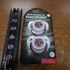 NCAA Texas A M University Orthodontic Pacifiers Set of 2