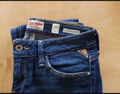 REPLAY ''Rocksanne'' W26 L32 Very Classy Blue Jeans USA Cotton Never Worn