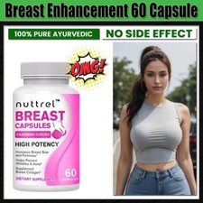 STRONGEST Breast Enhancement Bigger Bust Supplement boob 60 pills