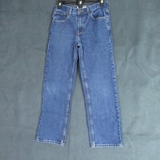 Urban Pipeline Jeans Boys Size 16 Blue Straight Dark Wash Denim Mid Rise Casual