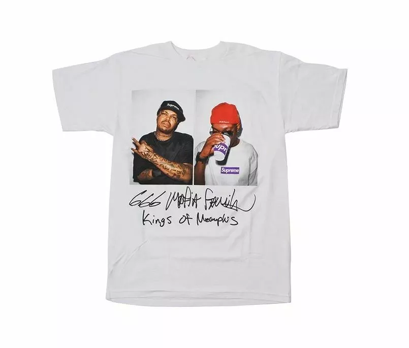 T shirt photo Supreme Three 6 Mafia blanc M F/W 12