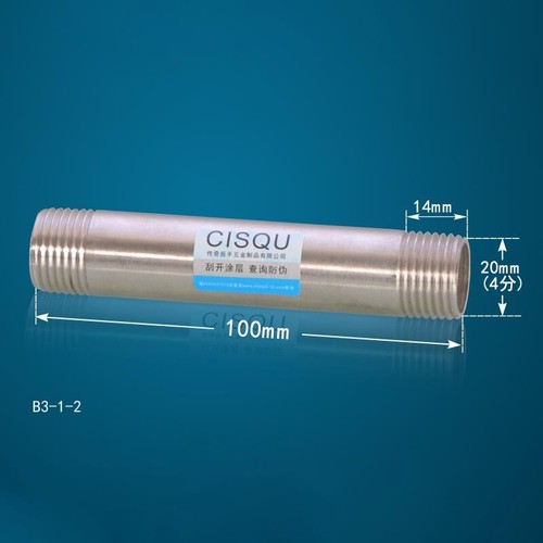 1/2"-1" Male BSP Threaded Pipe Fitting L: 100 - 300 MM Stainless Steel SS 201 - Picture 7 of 17