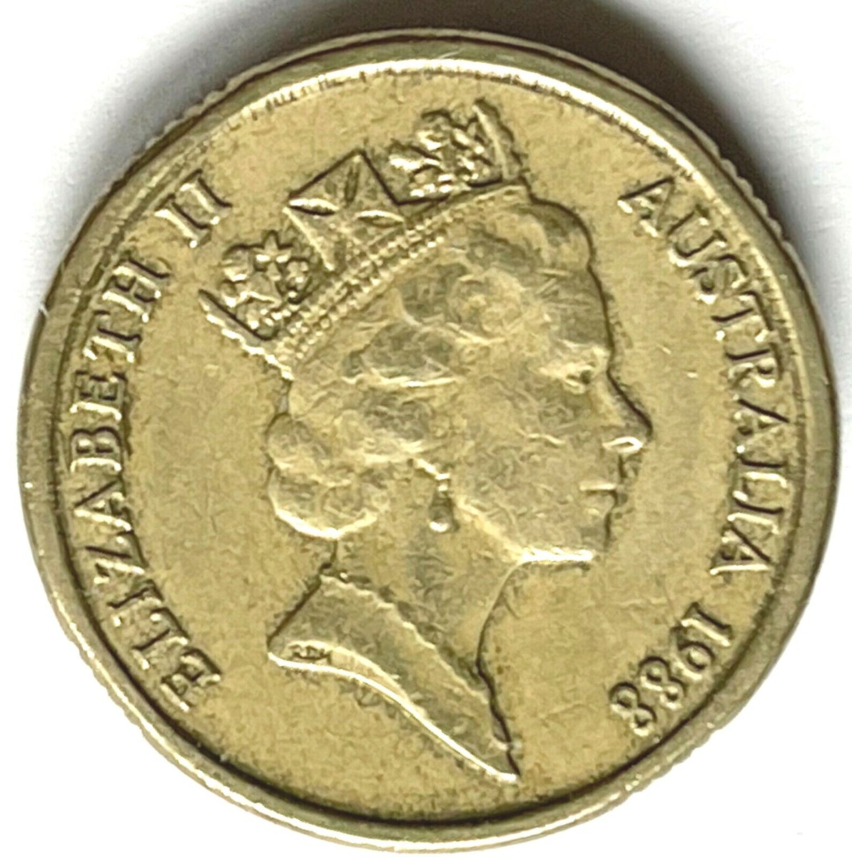 RARE AUSTRALIA 1988 ABORIGINAL ELDER HH VARIETY 2 DOLLAR COIN