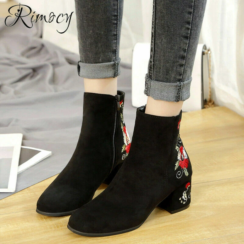 Botas Mujer De Moda Botines Para Dama Zapatos Tacon Alto | eBay