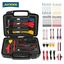48PCS Automotive Multimeter Test Lead Kit Wire-Piercing Clip Test Probe Wire Set