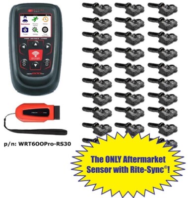 Bartec Usa Tech600 WRT600PRO-RS30P Pro Tool Kit W/30 SNAP IN RITE  SENSOR TPMS  