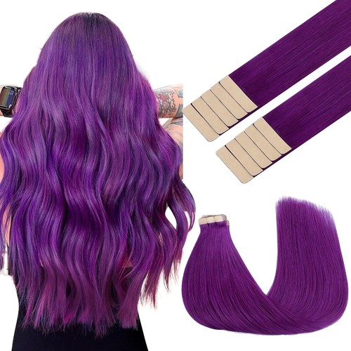 Tape in Remy Human Hair Extensions Seamless Skin Wefts Premium Thick Hair16-24in - Picture 69 of 105