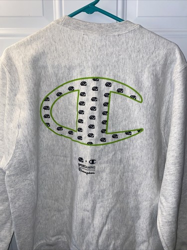 OpTic Gaming x Champion Herren Reverse Weave Sweatshirt mit Rundhalsausschnitt Grau Größe Small - Bild 3 von 3