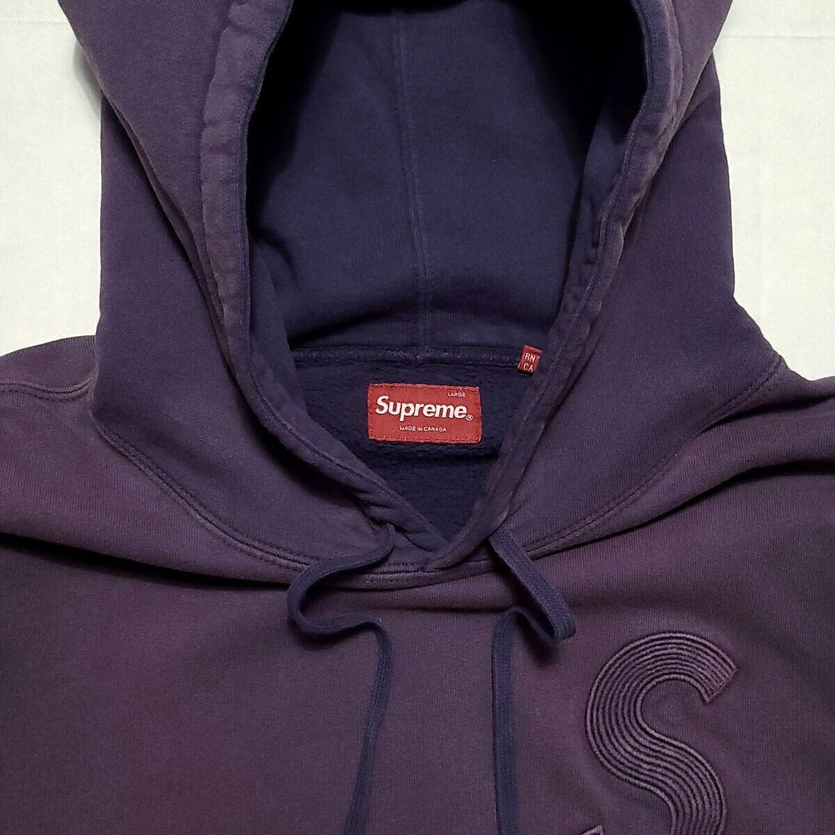 Supreme Overdyed S Logo Hooded Sweatshirt Sz Large Purple | eBay Supreme Overdyed S Logo Hooded Sweatshirt Sz Large Purple | eBay