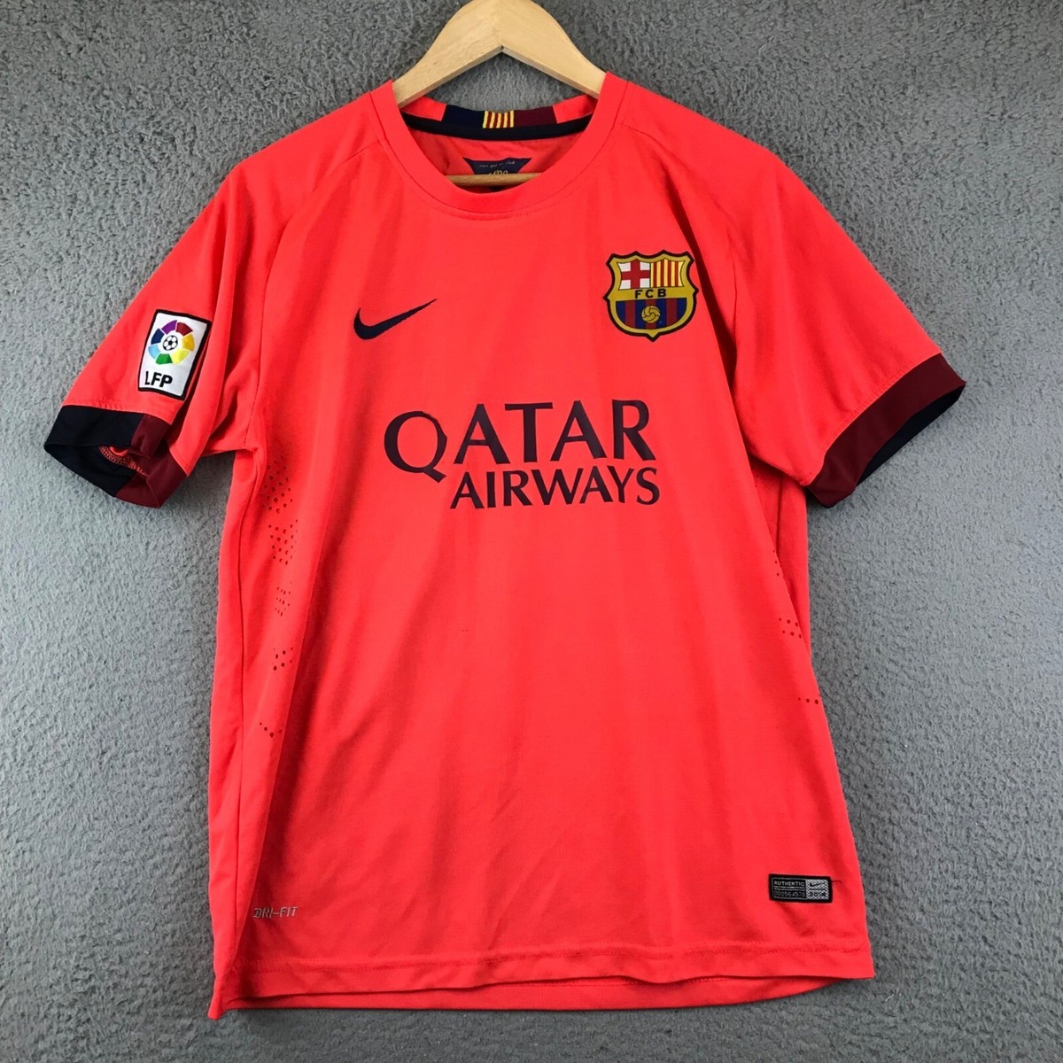 a*o様 FC Barcelona Nike 2015 オーセンティックシャツ Authentic Nike FC Barcelona 2015/2016 Football Soccer Jersey