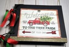 Country Christmas Scrapbook Album Junk Journal 16 pages
