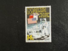 MALTA STAMPS 1994 - FIRST MAN ON THE MOON - MINT NEVER HINGED  #