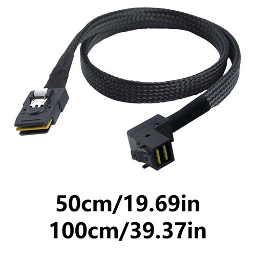 SFF 8087 to 90 Degree MiniSAS 8643 Internal Connection Cable for Hard Drives - Photo 8/10