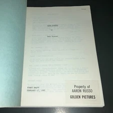 HIGH COUNTRY (2/27/81) Dean Reisner 1st. Draft / Aaron Russo Sticker + COA!