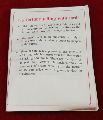 Fortune Telling Cards 32 Card Set With Book Replica Of The Original Hong Kong - Picture 3 of 10