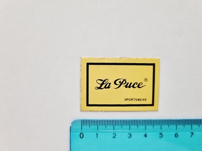 LA PUCE Sportbekleidung Aufkleber Vintage 80er Original Sammler Sticker