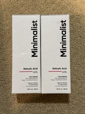 Minimalist Salicylic Acid 2 Serum 30mL Acne Blackhead Exfoliant 11/26 Lot of 2