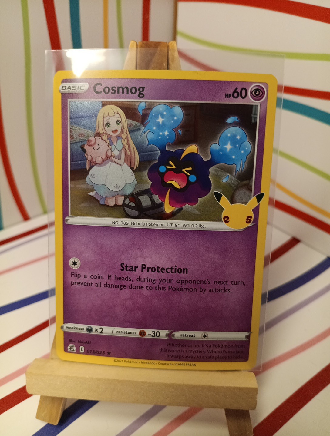 Cosmog 013/025 Holo Rare Celebrations Pokemon Card