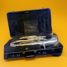King 2280 Silver 4 Valve Baritone Horn Serial...