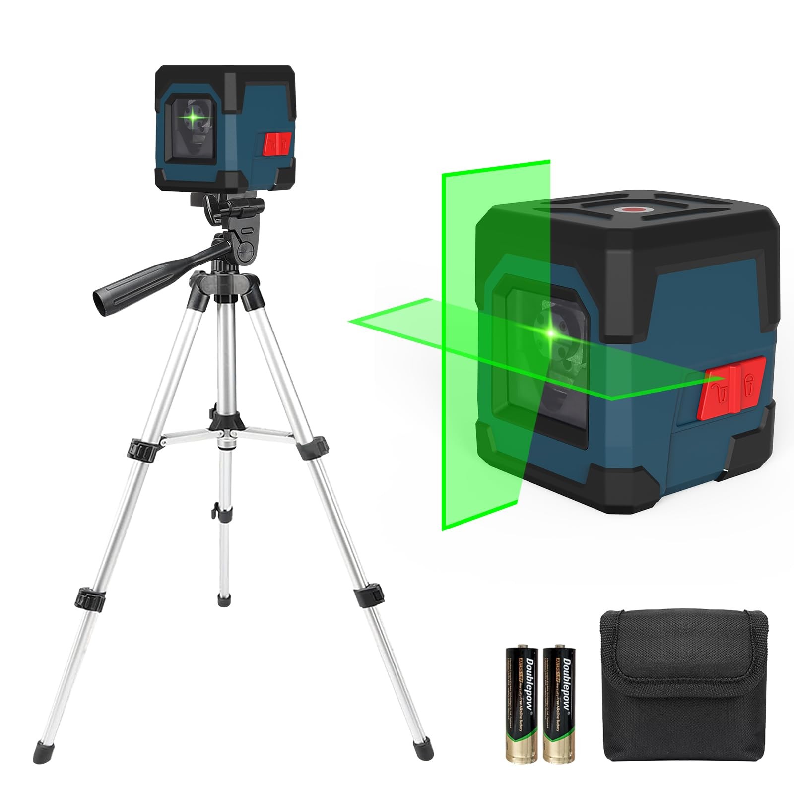 Sistema di Livellamento Laser a Raggio Verde Croce IP54 + Kit