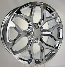 Chrome 22 Snowflake Wheels Rims For 2000-2026 Gmc Sierra Yukon Denali Ck158