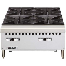 Vulcan VCRH24-1 Natural Gas 24" 4 Burner Countertop Range / Hot Plate - 100,000