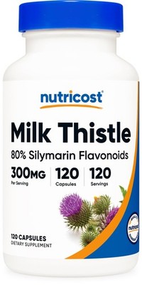 Nutricost Milk Thistle Capsules 300mg, 120 120 Count (Pack of 1)