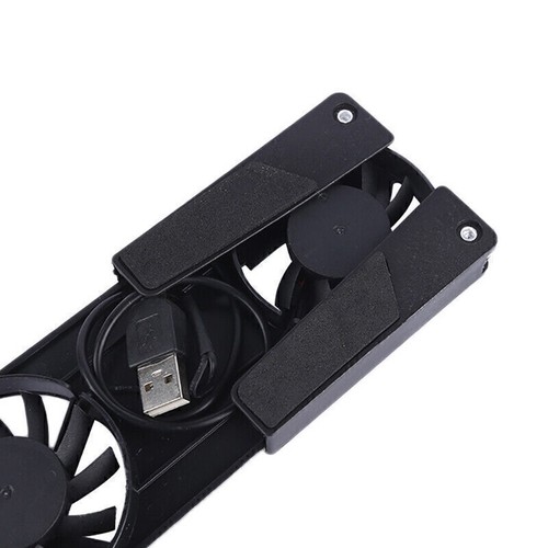 2 Fans Foldable Laptop Cooling Cooler Pad Stand USB Powered For Laptop Notebook - Afbeelding 4 van 5