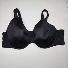 Ambrielle Women Bra 44D Black Everyday Full Coverage T Shirt Underwired