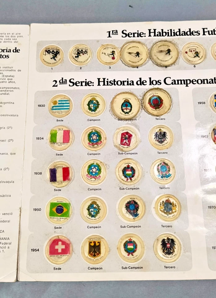 Vintage RARE 1976 FIFA WORLD CUP HISTORY album coca cola caps Argentina complete - Image 4 of 4