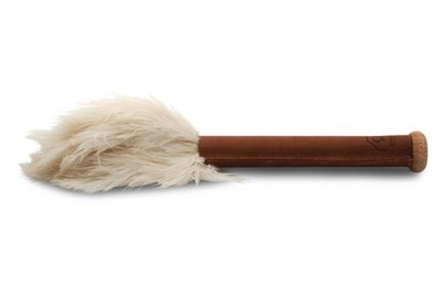 Redecker Skin Relaxer mit Straußenfedern für Massage und Stimulation weiß z1747