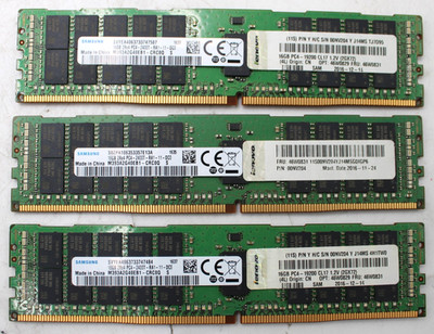 3 Sticks - Samsung M393A2G40EB1-CRC0Q 16GB 2Rx4 PC4-2400T ECC Server RAM PC4