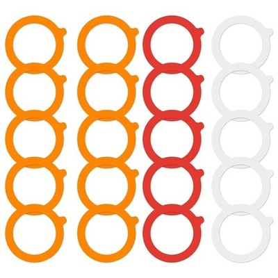 20 Pack Replacement Rubber Gaskets for Glass Jars Airtight Rubber Seals Rings