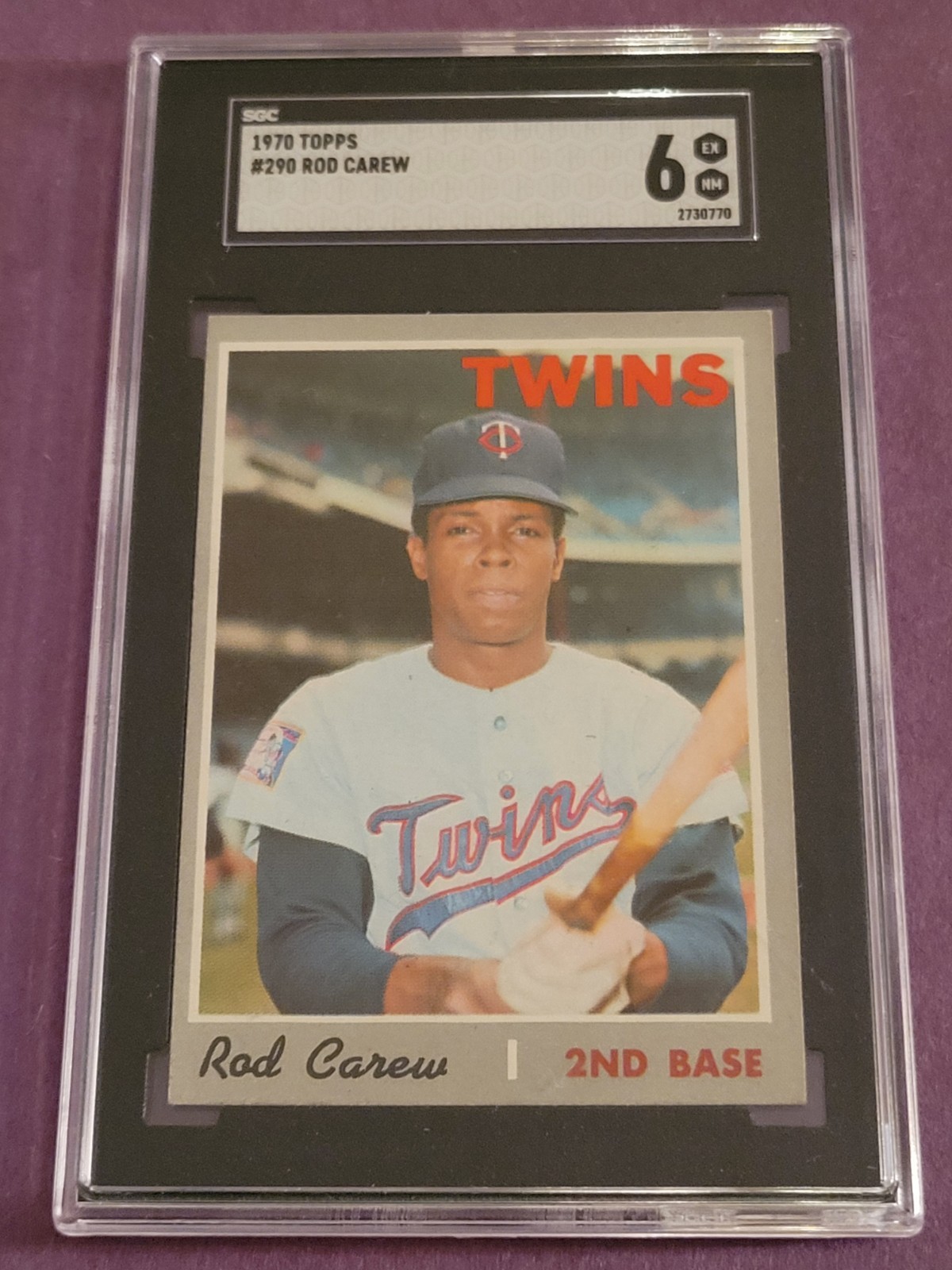 1970 Topps Rod Carew HOF #290 SGC 6 Minnesota Twins