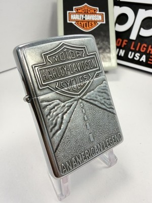 ORIGINAL Zippo Feuerzeug HARLEY DAVIDSON AN AMERICAN LEGEND Street Chrome 2021 NEU