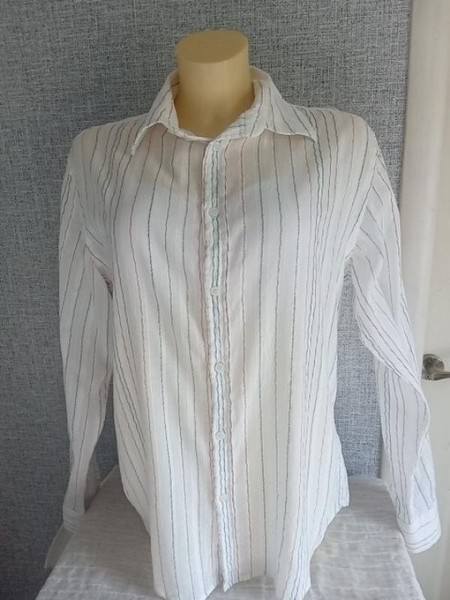 Women French Connection Shirt White L