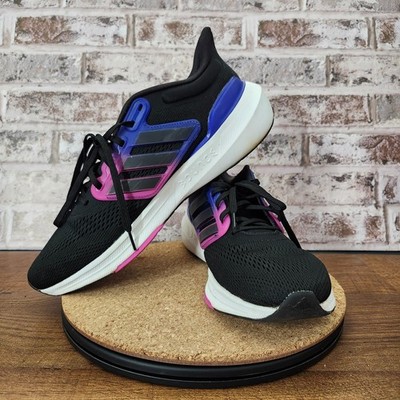 Mens Adidas Ultra Bounce Comfy Running Shoe / Black Lucid Blue / HQ1476 /Size 13