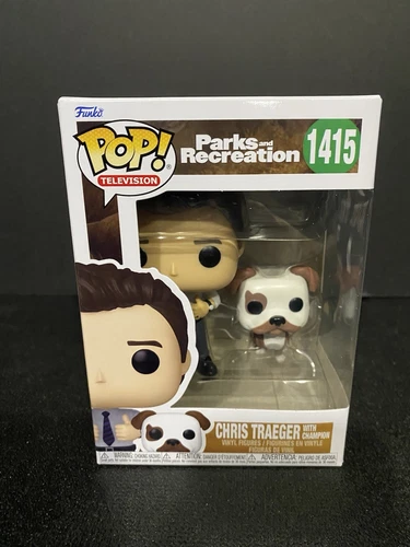 FUNKO POP ! CHRIS TRAEGER WITH CHAMPION 1415 POP TELEVISION Q02