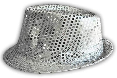 Western F.a.s.h.i.o.n Sequin Fedora Hat One Size Silver