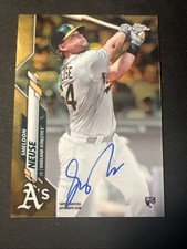 2020 Topps Chrome - Sheldon Neuse Rookie Auto RC Gold Refractor #20/50