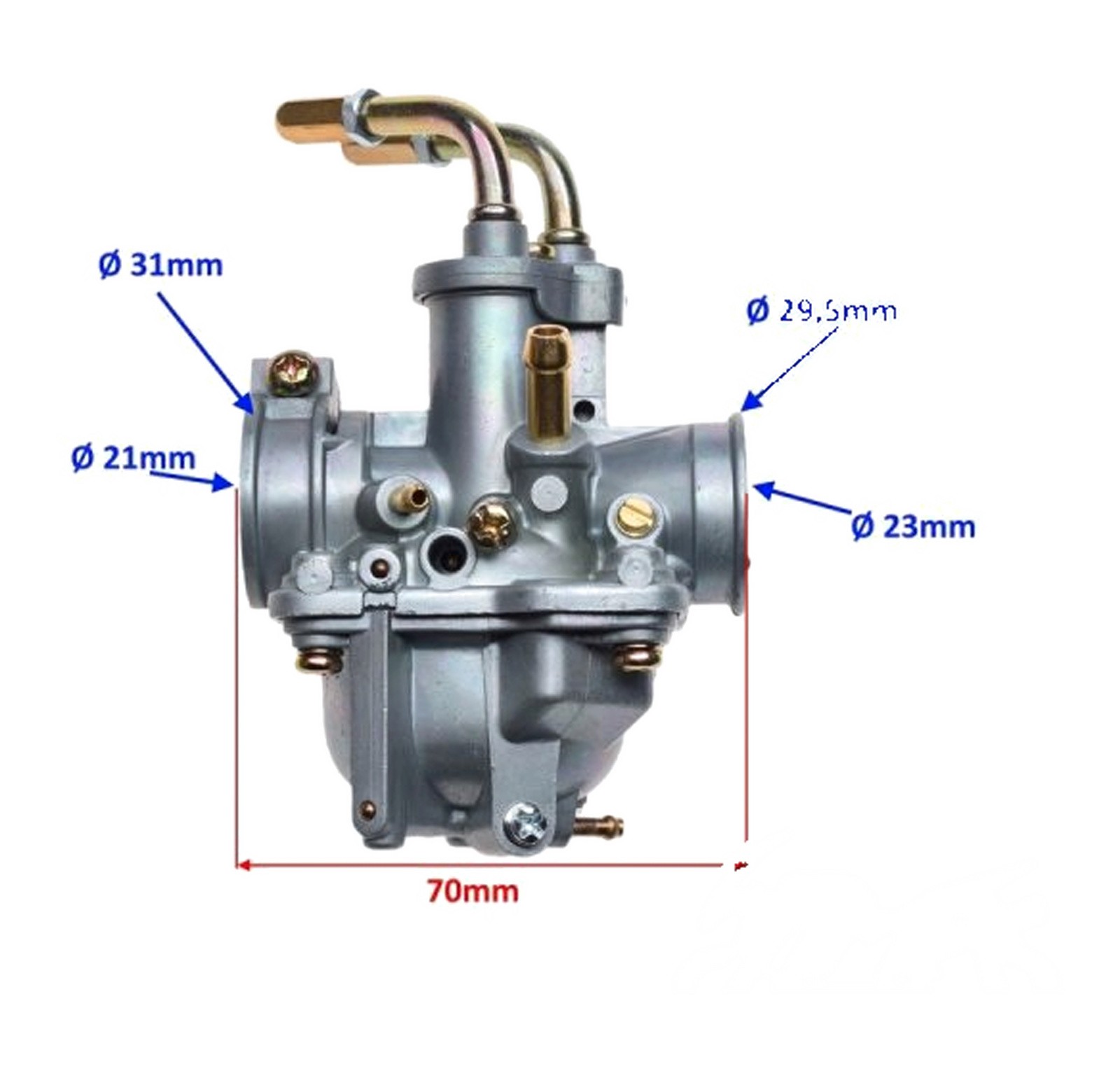 Carburateur pour Yamaha PW50 résolvant les problèmes de démarrage à froid