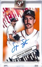 2023 Topps Pristine - Fresh Faces Autographs Spencer Strider Orange /25 Braves