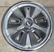 1 Vintage Oem 1966 Ford Mustang 14 Spinner Hubcap Wheel Cover Ua C6zz-1130-b
