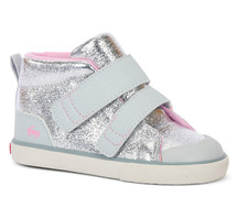 See Kai Run Dean Adapt II Silver Sneakers Girls FULL SIZE