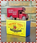 Matchbox Lesney 17A Removals Van - restored in Metallic Red + Replica Box c1959
